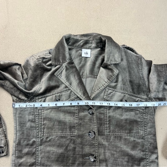 CABI Jacket Women's Small Brown Velvet Cropped Sunday Topper Style 3377 - Picture 3 of 6